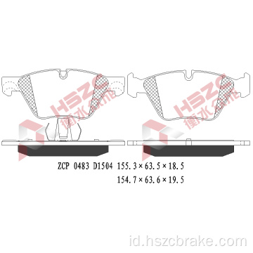 FMSI D1504 Bantalan Rem Keramik untuk BMW